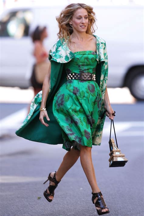 sex and the city versace dress paris|Carrie Bradshaw’s 15 Best ‘Sex And The City’ Outfits.